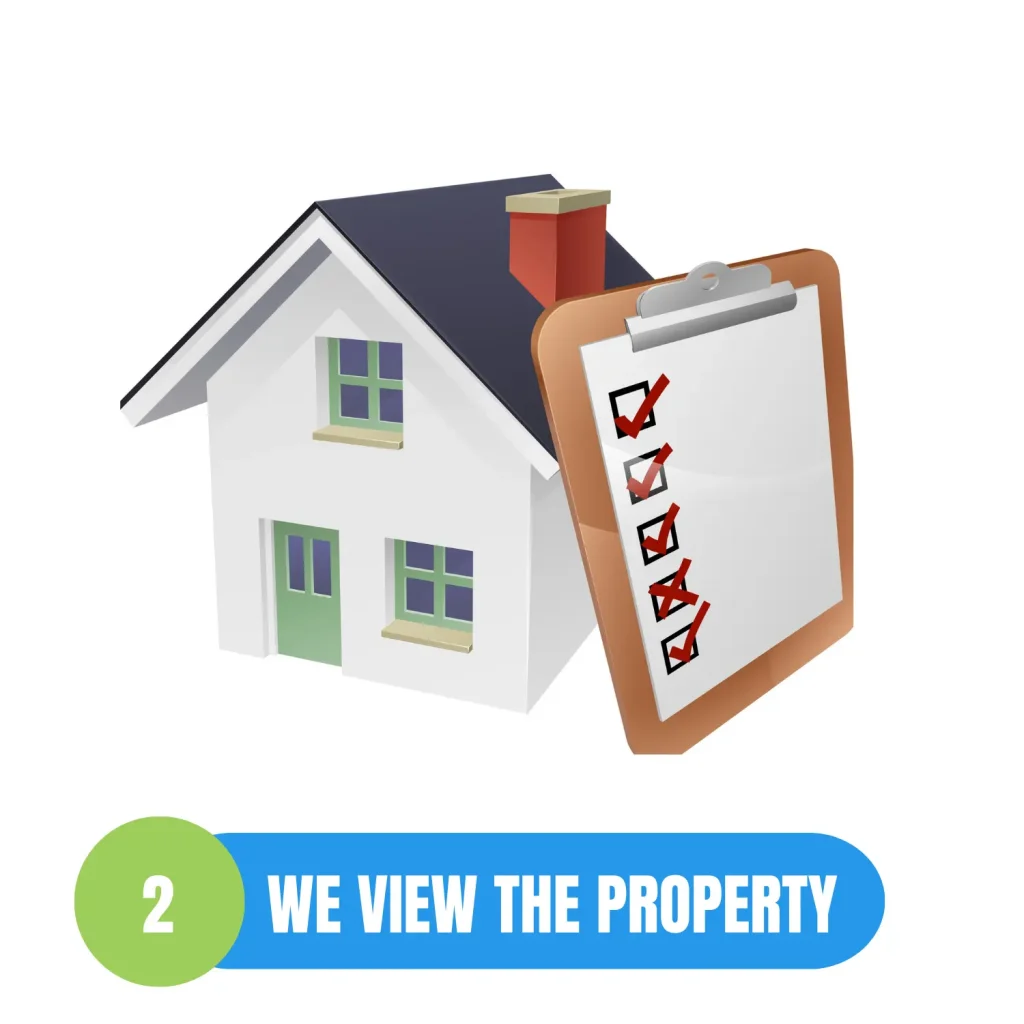 step 1 | we view the property - we buy houses as-is in NJ